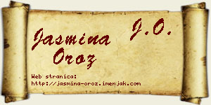 Jasmina Oroz vizit kartica